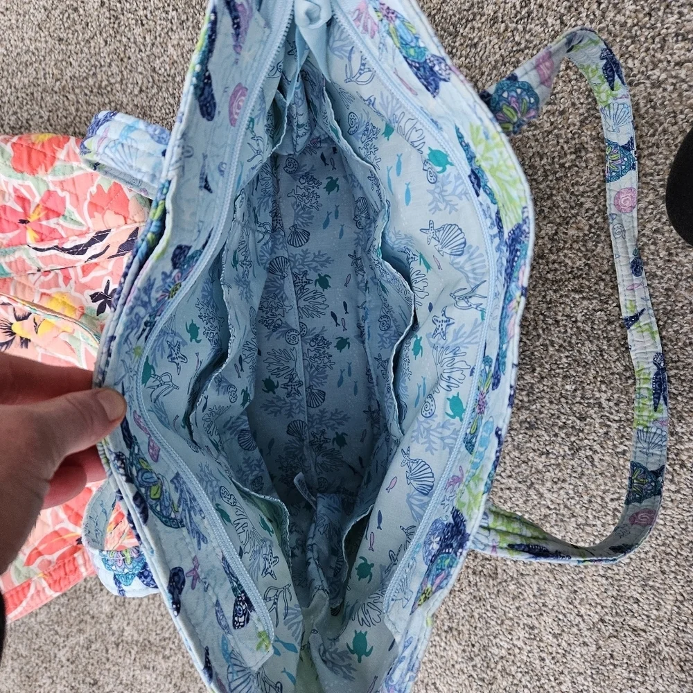 LOT Vera Bradley Tote Bags Turtle Dream Wildflower Paisley Rainforest Lily RARE